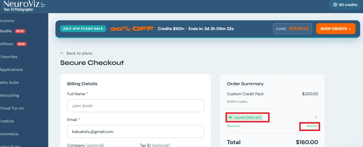 Neuroviz 20% offf offer